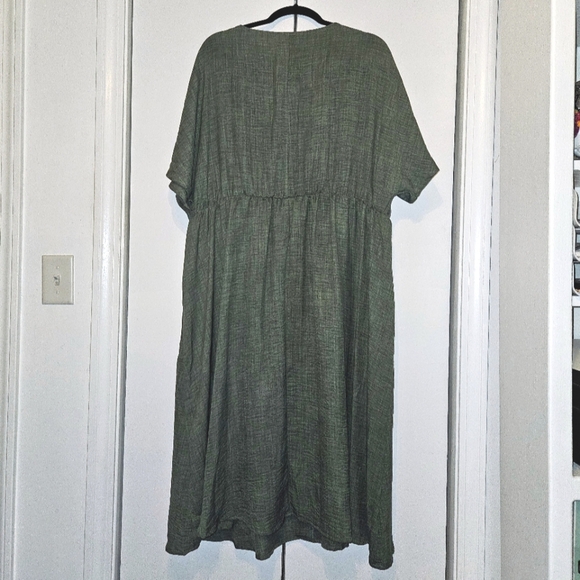 BloomChic Olive Green Button-Down Dress. Size 22-24(3X). NWT - Picture 2 of 3